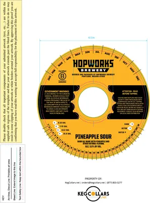 Pineapple Sour label