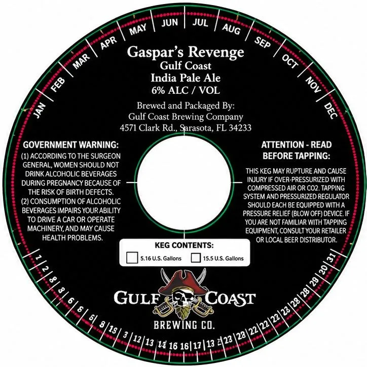 Gaspar'S Revenge India Pale Ale label