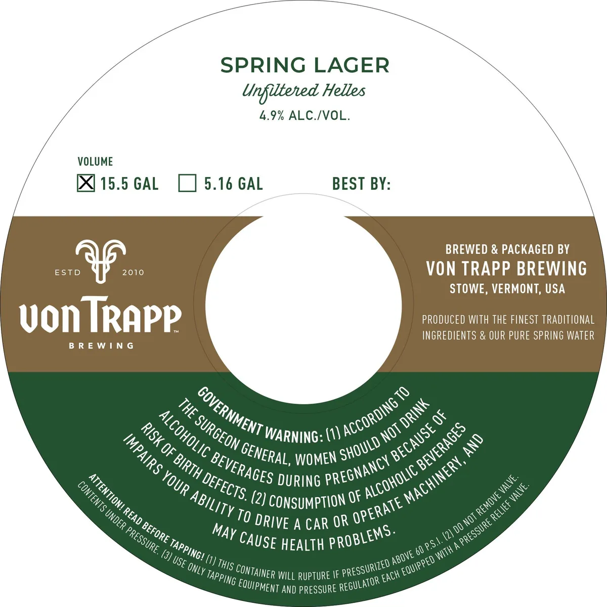 Spring Lager label