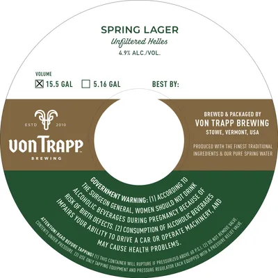 Spring Lager label
