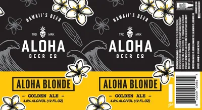 Aloha Blonde label