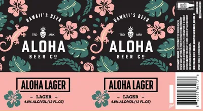 Aloha Lager label