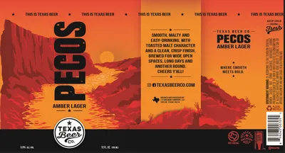 Pecos Amber label