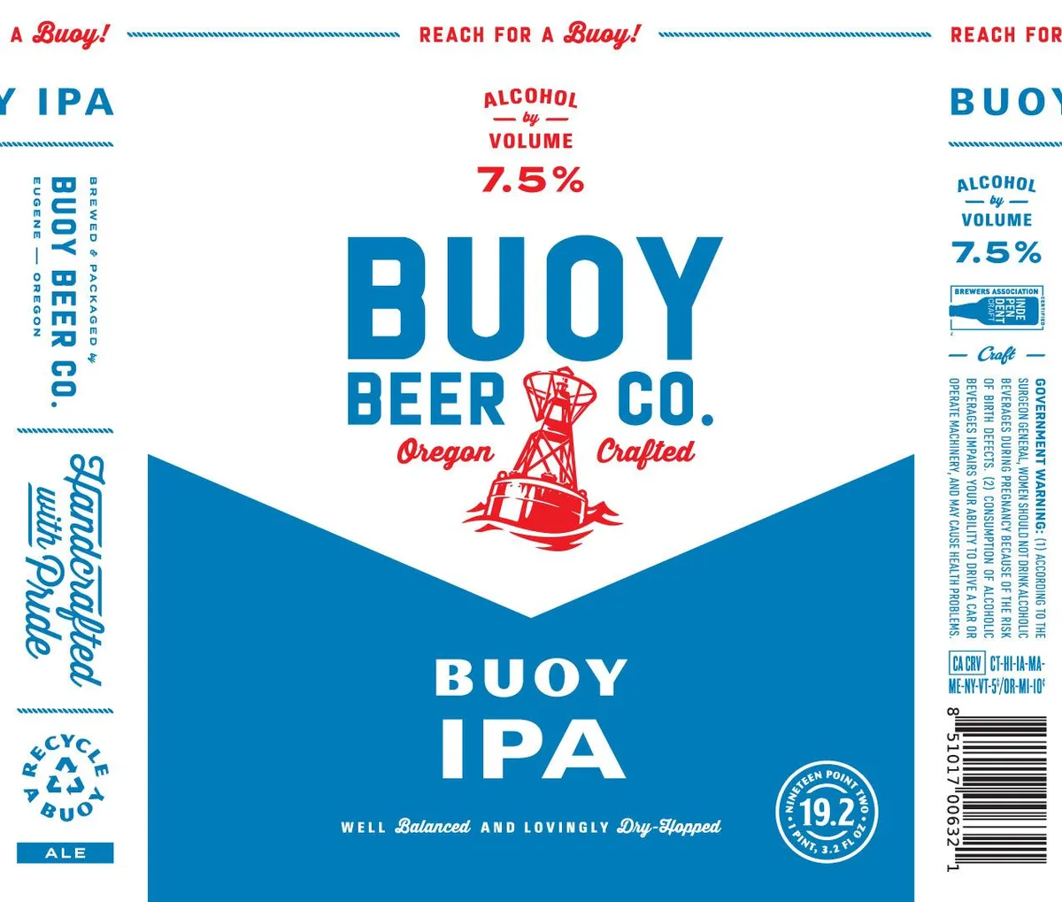 Buoy IPA label