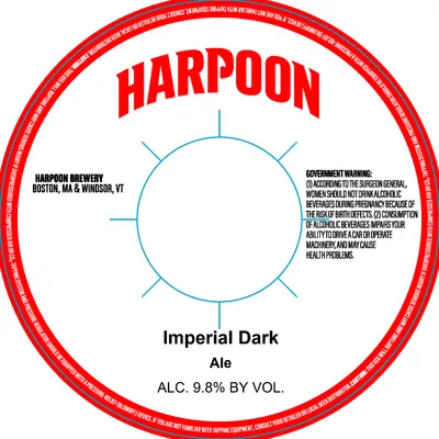Imperial Dark Ale label