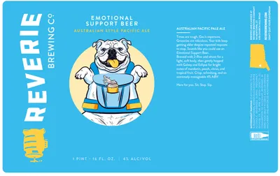 Emotional Support Beer label