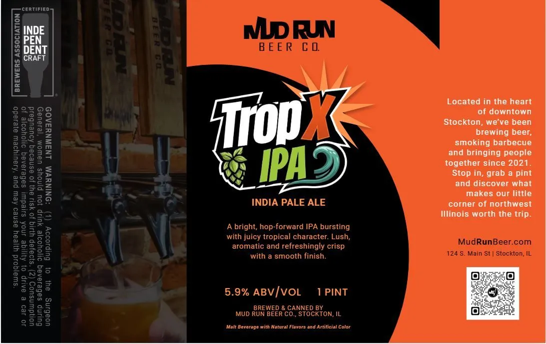 Tropx IPA label