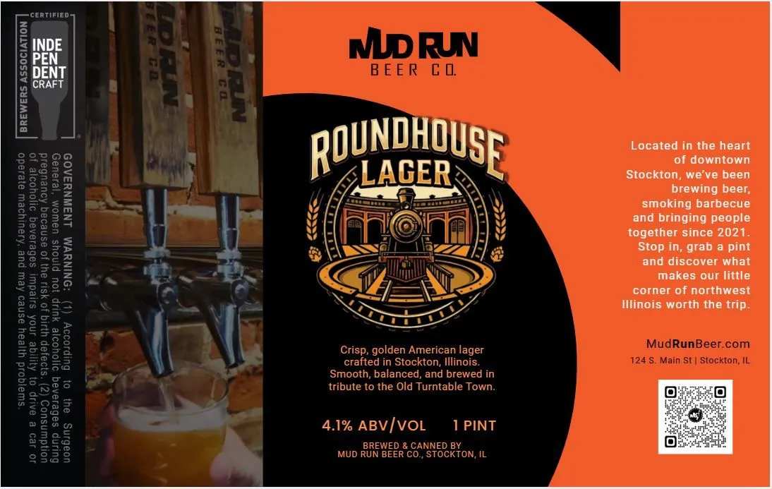 Roundhouse Lager label
