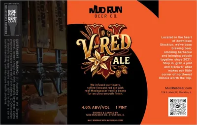 V-Red Ale label