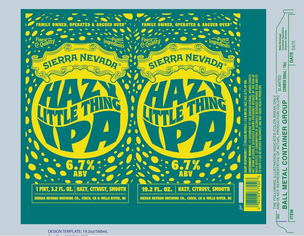 Hazy Little Thing IPA label