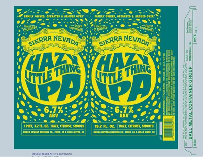 Hazy Little Thing IPA label