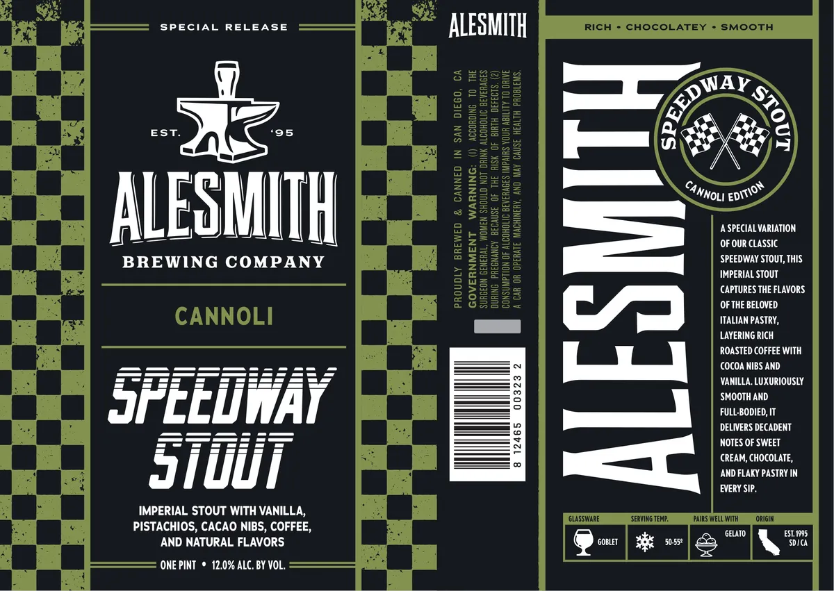 Speedway Stout Cannoli Edition label
