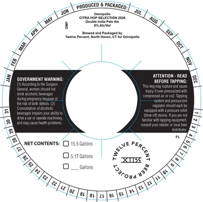 Citra Hop Selection 2026 label