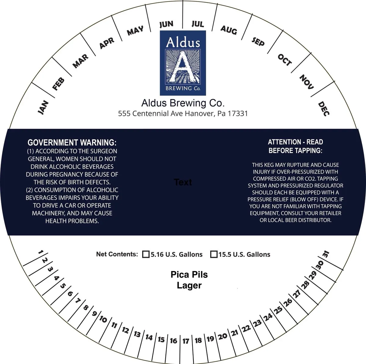 Pica Pils label