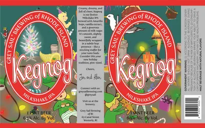 Keg Nog Milkshake IPA label