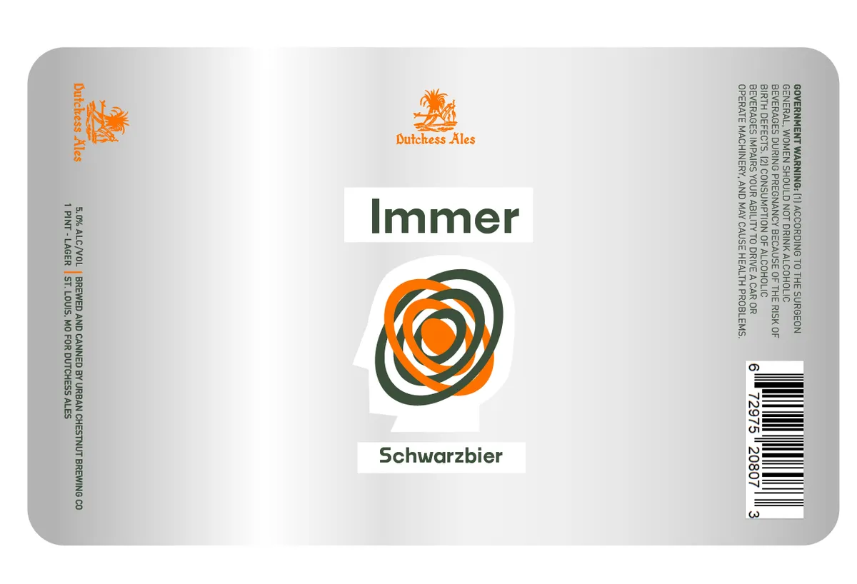 Immer Schwarzbier label