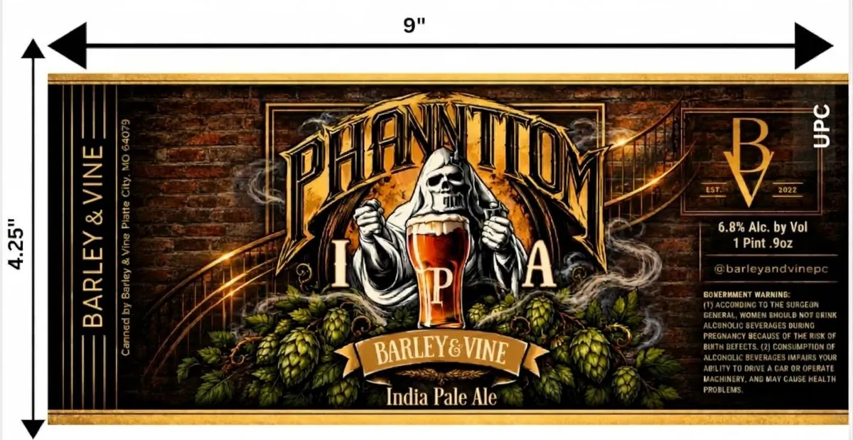 Phantom India Pale Ale label