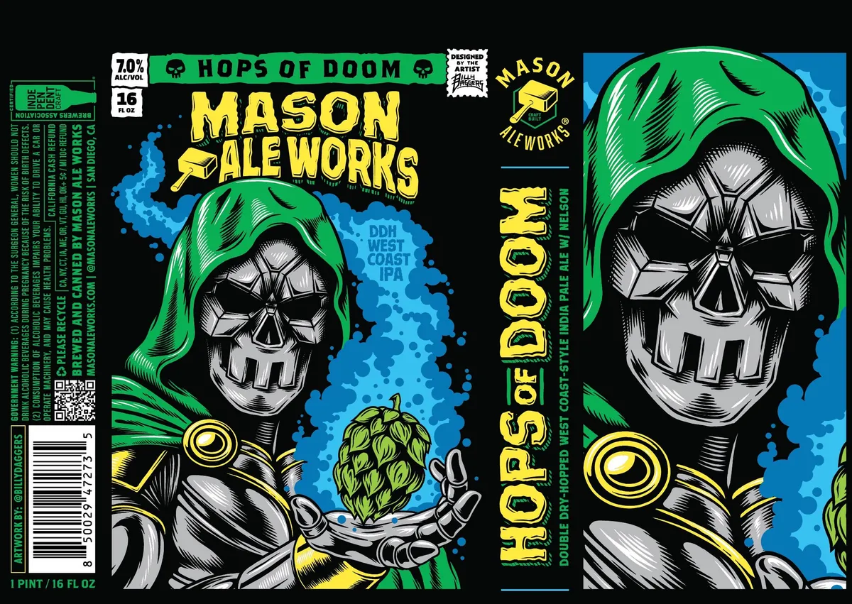 Hops of Doom label