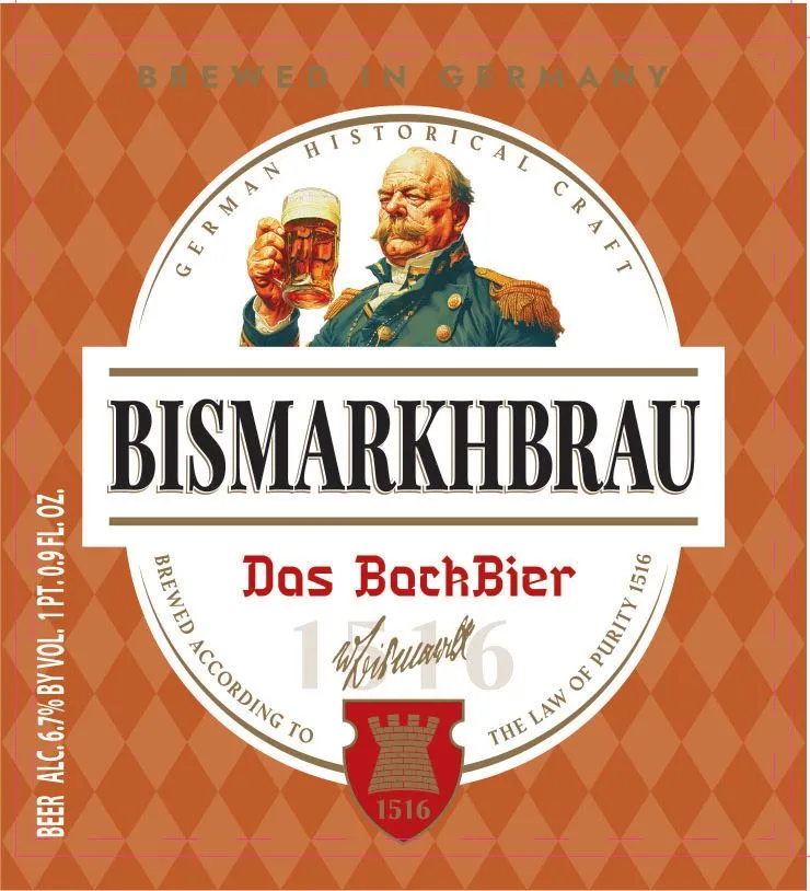 Bismarkhbrau Das BachBier label