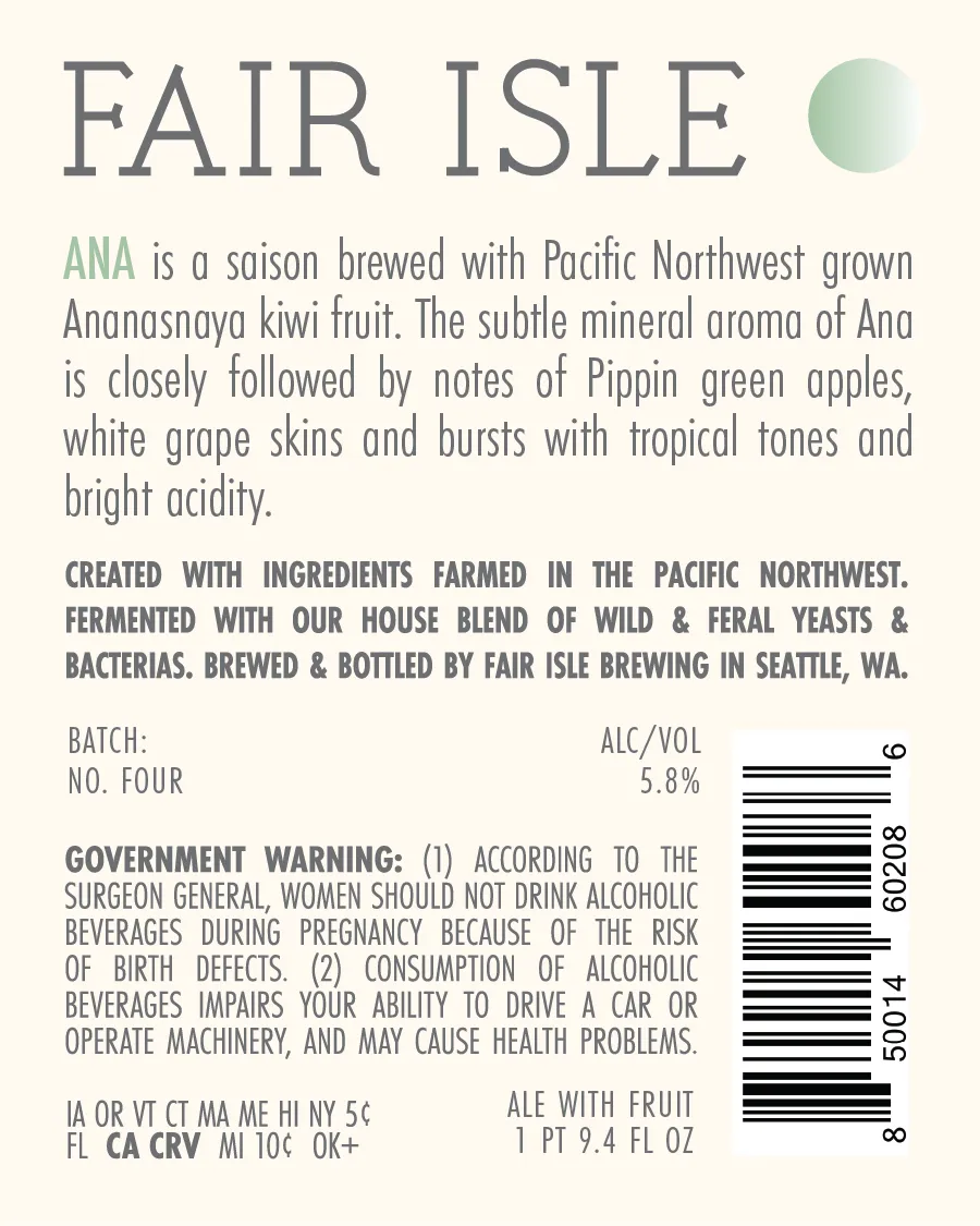 ANA label