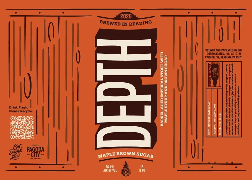 Depth Maple Brown Sugar — the approved label