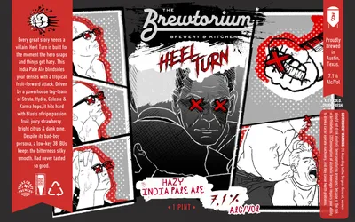 Heel Turn label