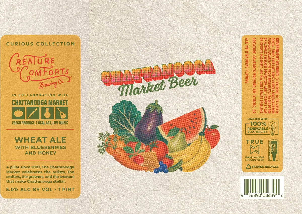 Chattanooga Market Beer label