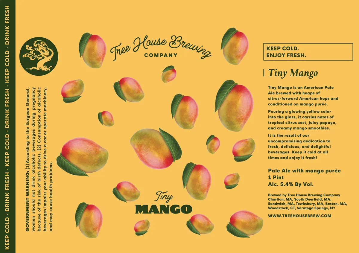 Tiny Mango label