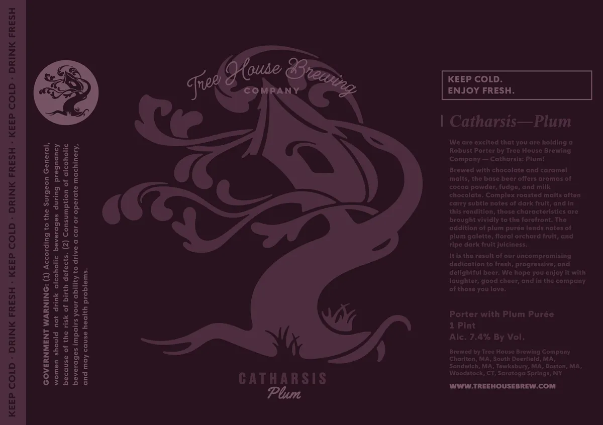 Catharsis Plum label