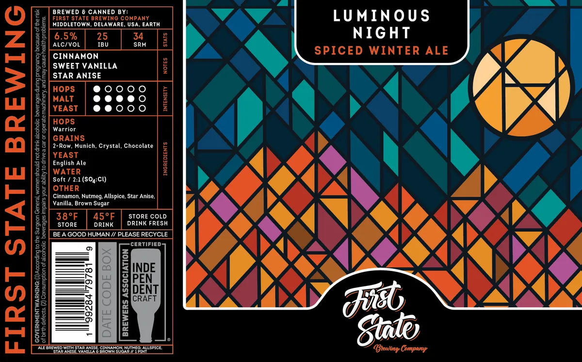 Luminous Nights label