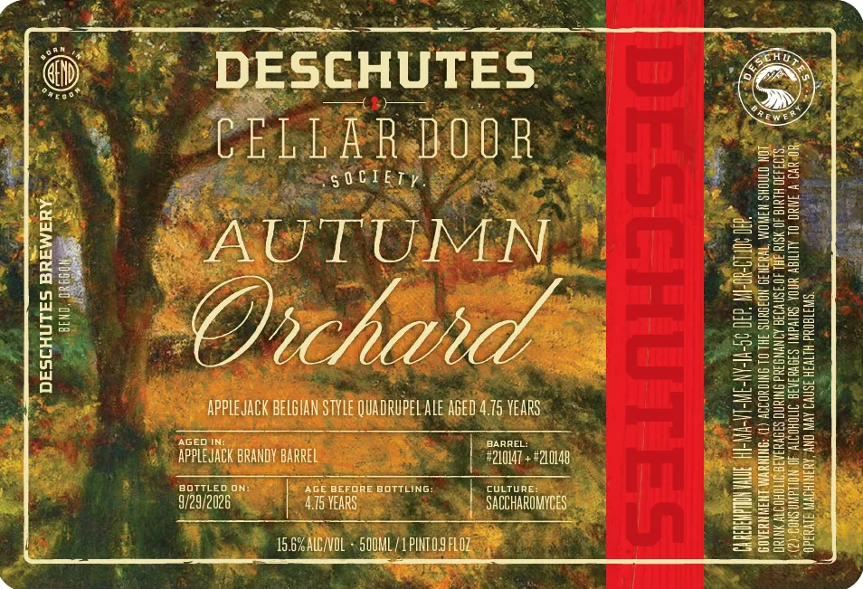 Autumn Orchard Applejack Belgian Quadrupel label