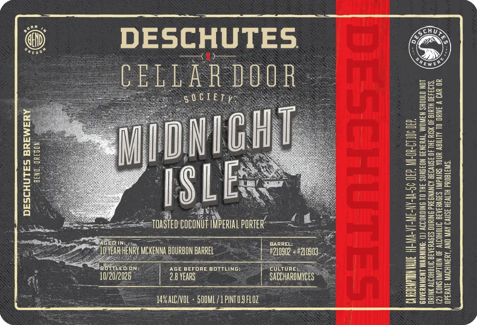 Midnight Isle Toasted Coconut Imperial Porter label