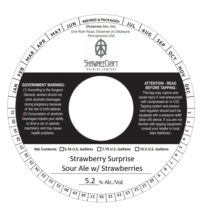Strawberry Surprise label