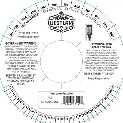 Westbier Festbier label