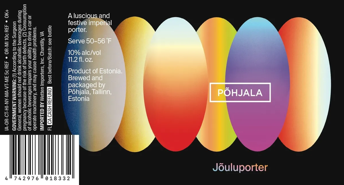 Jõuluporter label