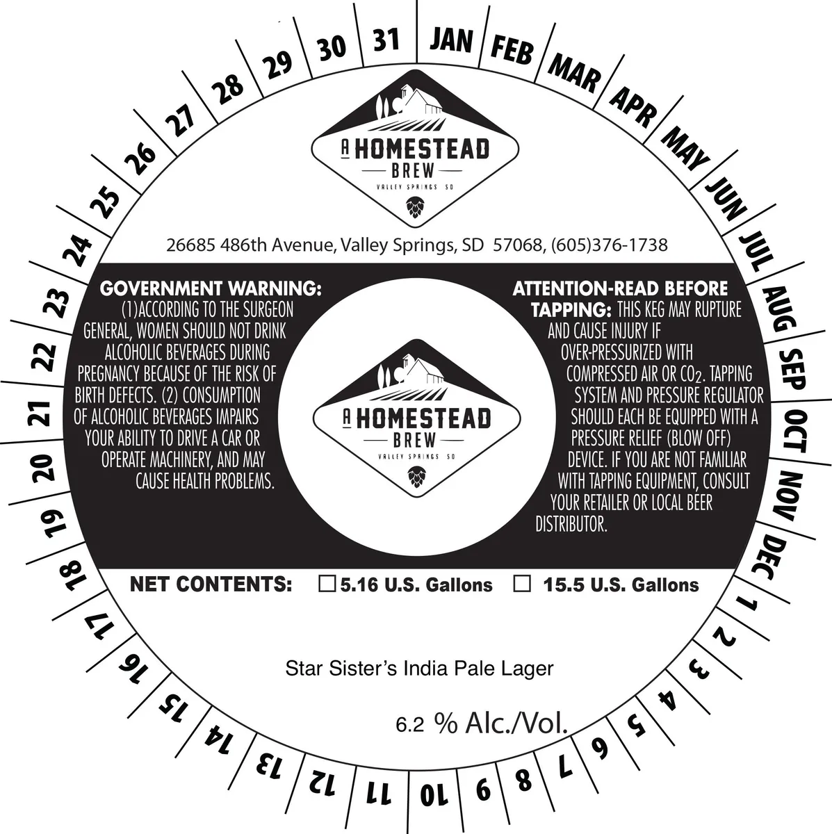 Star Sister's India Pale Lager label