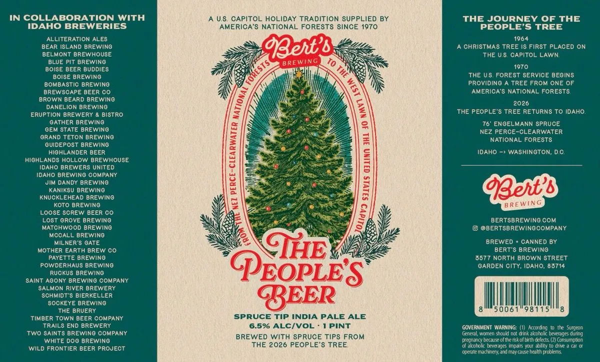 The People's Beer label