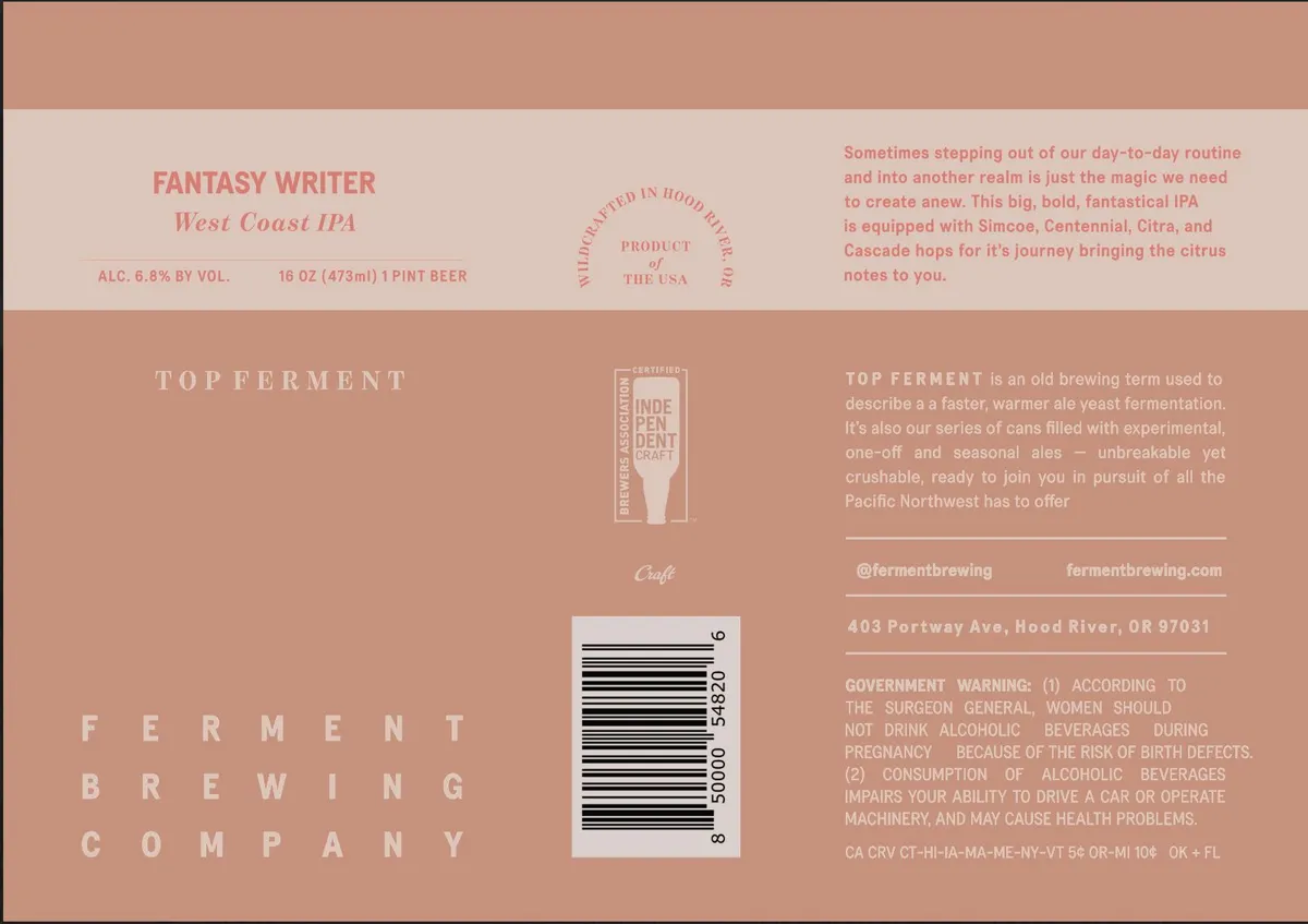 Fantasy Writer label