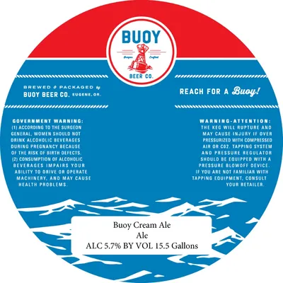 Buoy Cream Ale label
