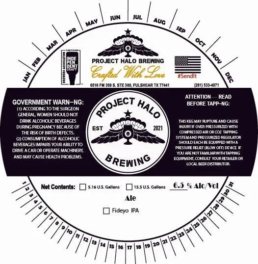 Fideyo IPA label
