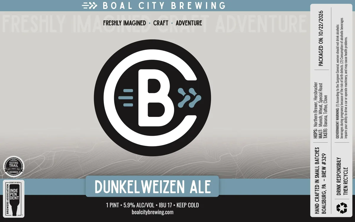Dunkelweizen Ale label