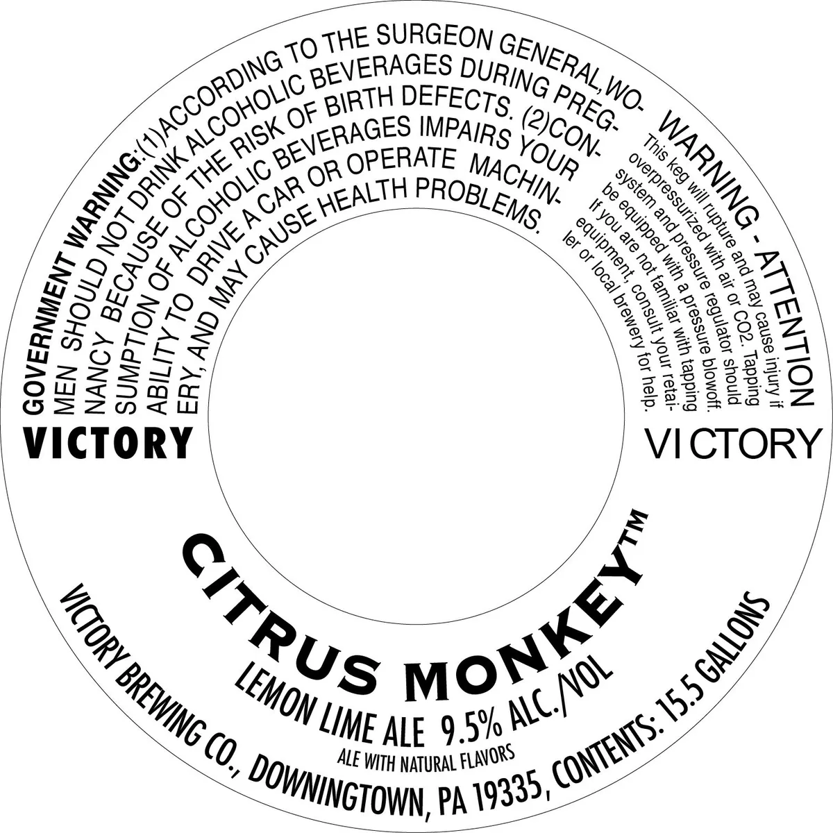 Citrus Monkey label