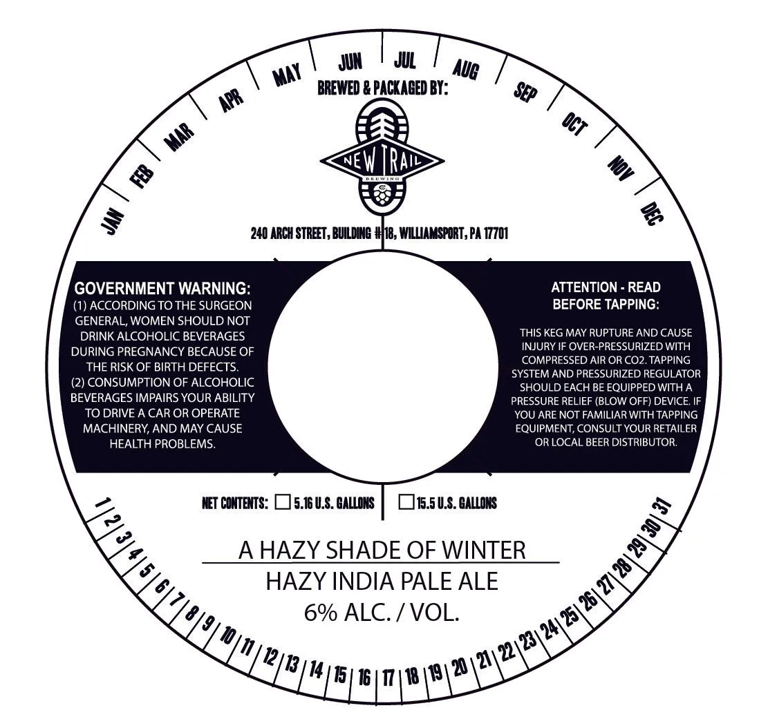 A Hazy Shade of Winter label