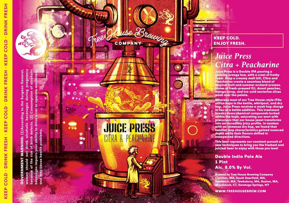 Juice Press Citra + Peacharine label