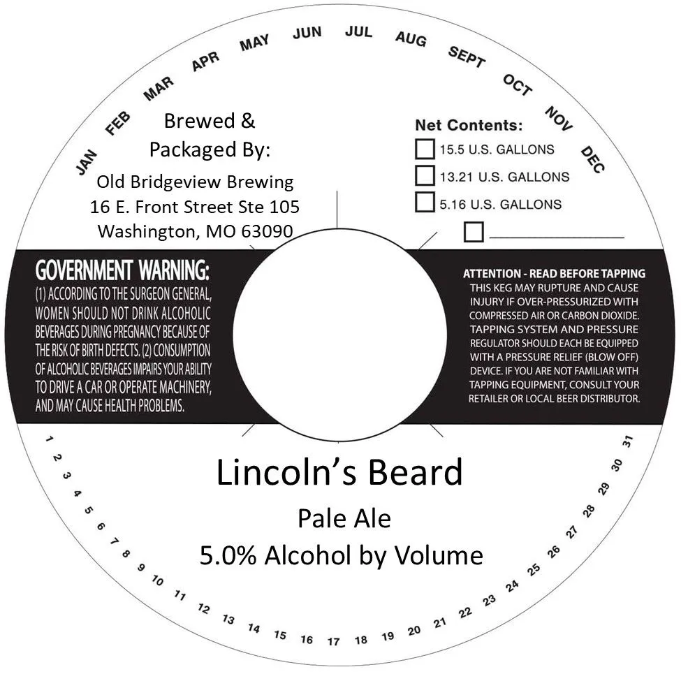Lincoln's Beard label