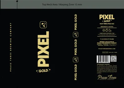 Pixel Gold label