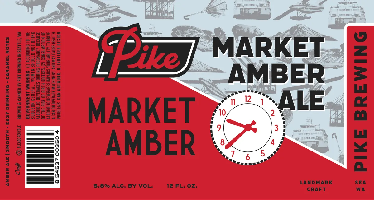 Market Amber Ale label