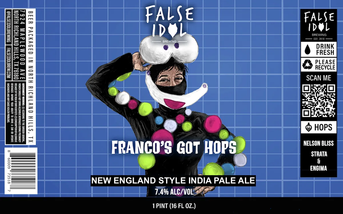 Franco'S Got Hops New England Style Double India Pale Ale label