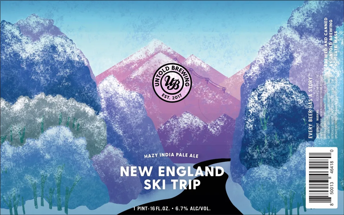 New England Ski Trip label