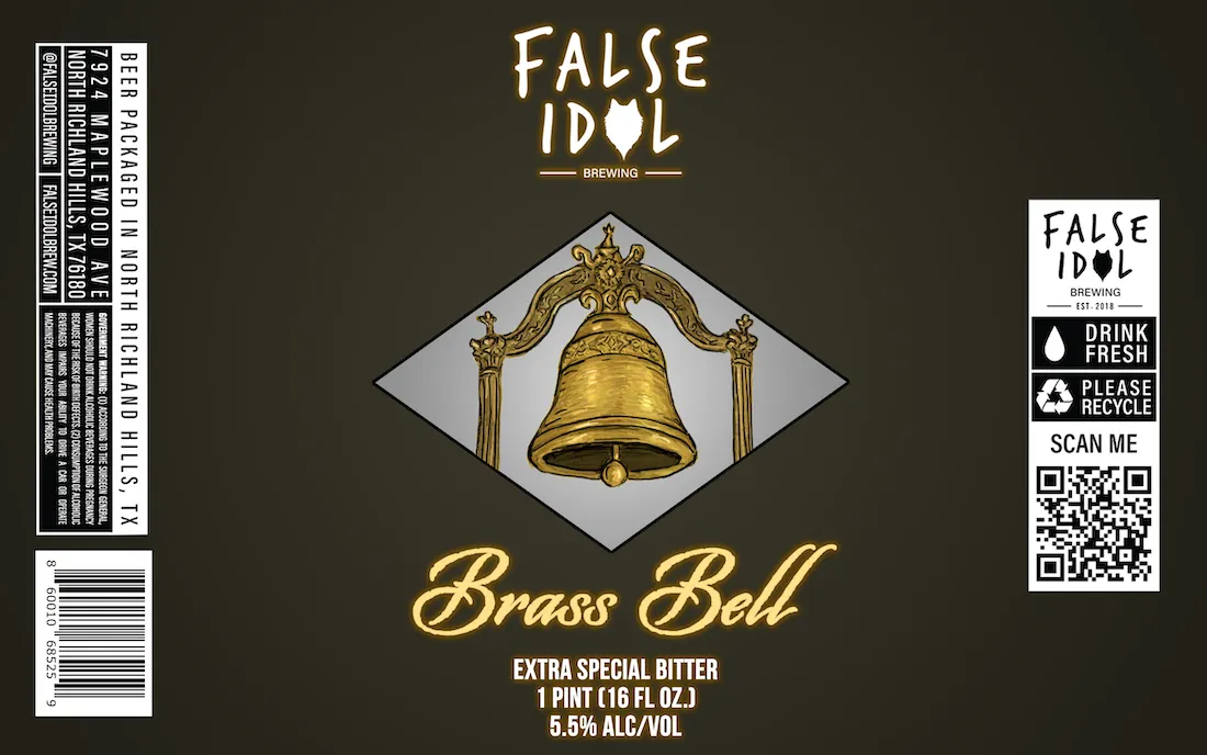 Brass Bell Extra Special Bitter label